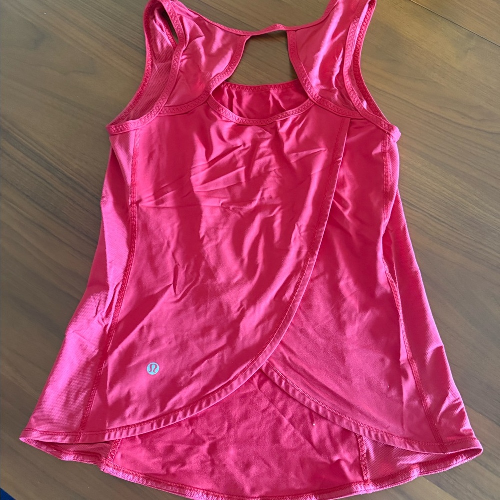 Lululemon Athletica Red Tank Top